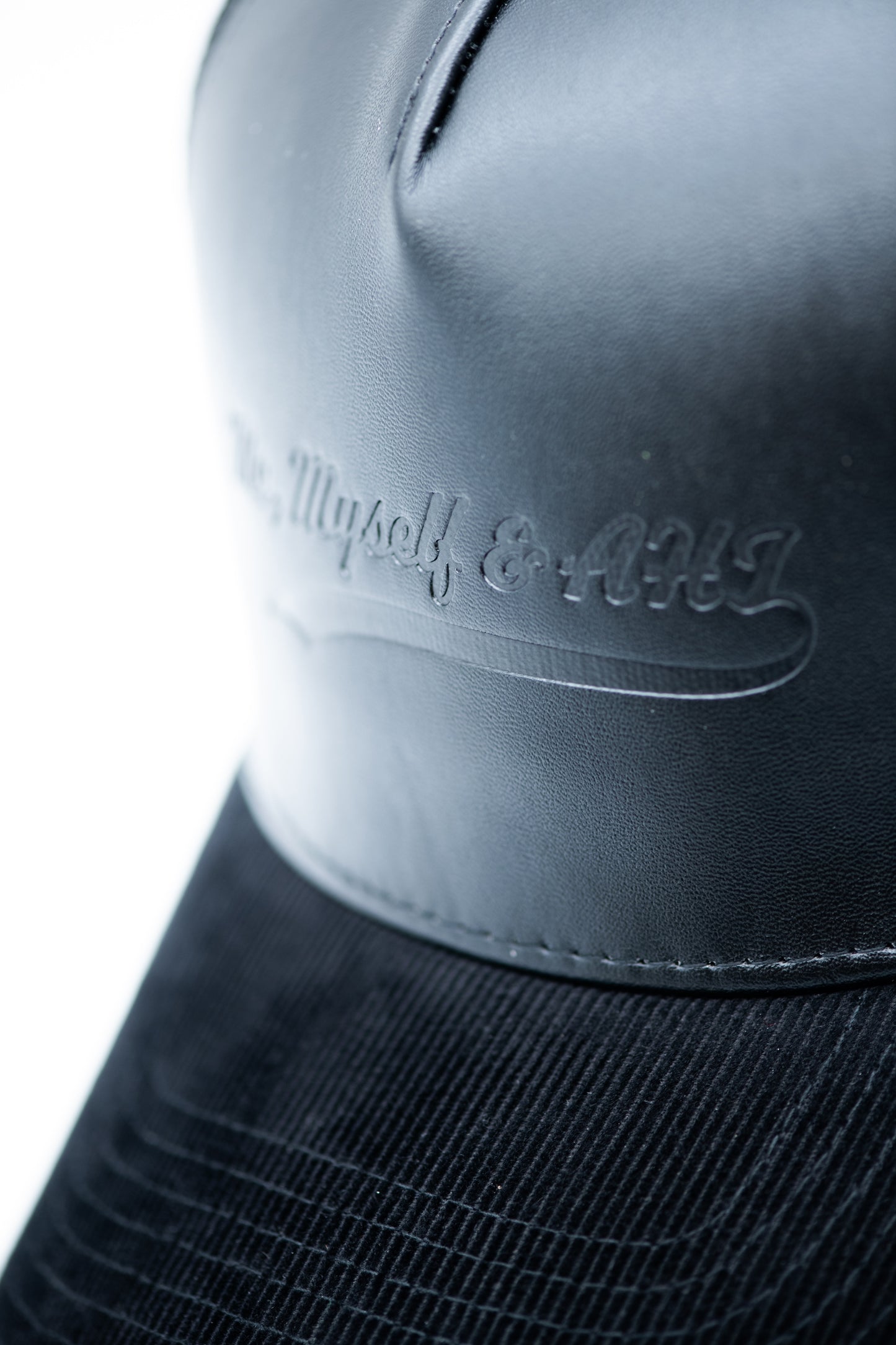 "Me, Myself & AHI" Traveler Cap (Corduroy / Vegan Leather)